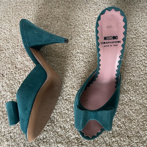 Moschino Shoes - Moschino vintage bow slide sandal heels
